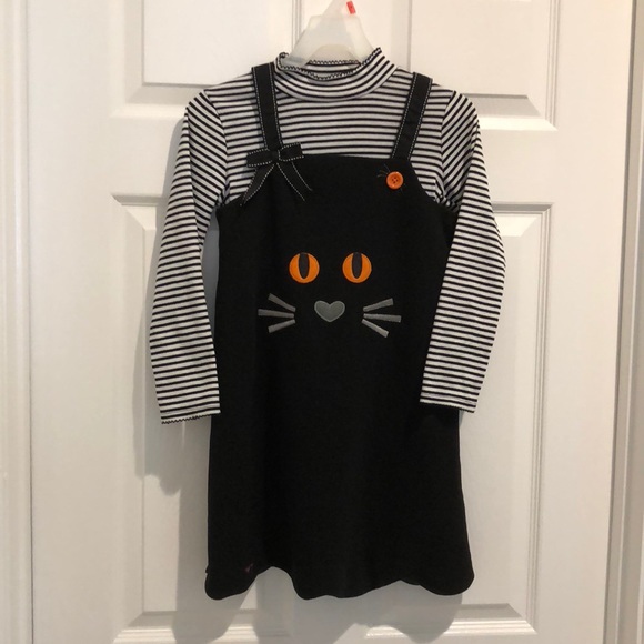 Bonnie Jean Other - NWT Bonnie Jean Halloween Black Cat 2 piece Dress